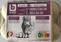 Mängden socker i Oeufs blancs poules élevées au sol