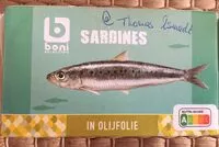 Mängden socker i Sardines à l'huile d'olive