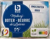 Mängden socker i Boni Melkerijboter - Beurre de laiterie
