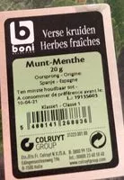 Mängden socker i Herbes fraiches menthe