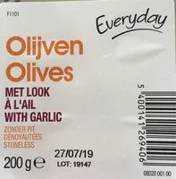 Mängden socker i Olives à l'ail