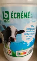 Mängden socker i Lait écrémé