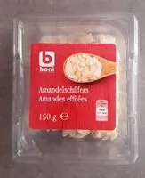 Mängden socker i Amandes effilées
