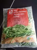Mängden socker i Haricots verts entiers