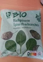 Mängden socker i Épinards en branches, surgelés