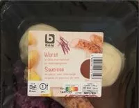 Mängden socker i Saucisse en sauce avec chou rouge et purée de pommes de terre