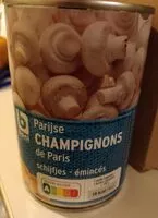 Mängden socker i Champignons de Paris émincés