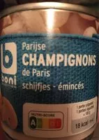 Mängden socker i Champignons de Paris émincés