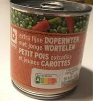 Mängden socker i Petits pois extrafins et jeunes carottes