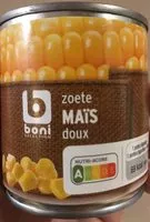 Mängden socker i Maïs doux