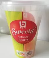 Mängden socker i Tétines acidulées boni sélection