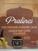Mängden socker i Pralines chocolat noir fourrée à la liqueur