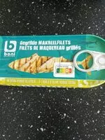 Mängden socker i Filets de maquereau grillés (à l'huile d'olive vierge extra)