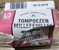 Mängden socker i Millefeuille