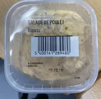 Mängden socker i Salade de poulet Hawai