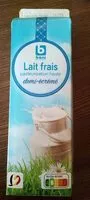 Mängden socker i Lait frais demi- écrémé/verse melk halfvol
