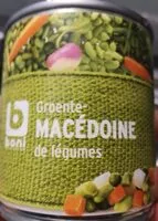 Mängden socker i Macédoine de légumes