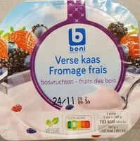 Mängden socker i Fromage frais fruits des bois