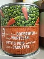 Mängden socker i Petits Pois Extrafins Et Jeunes Carottes
