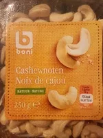 Mängden socker i Noix de cajou nature