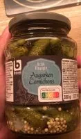 Mängden socker i Cornichon au vinaigre