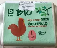 Mängden socker i Oeufs de poules élevées en plein air