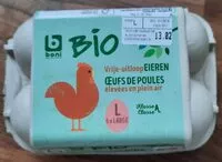 Mängden socker i Œufs de poules élevées en plein air classe A