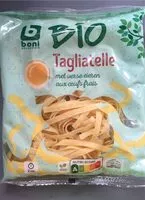 Mängden socker i Tagliatelle bio