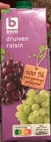 Mängden socker i Jus de raisin