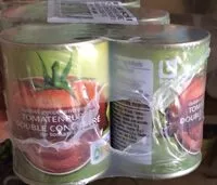 Mängden socker i Double concentré de tomates