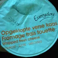 Mängden socker i Fromage frais fouetté