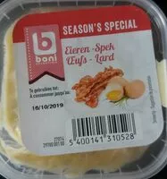 Mängden socker i Salade d'oeufs et lard