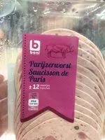 Mängden socker i Parijzerworst Saucisson de paris