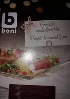 Mängden socker i Magret de canard fumé