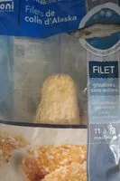 Mängden socker i Filets de colin d'Alaska