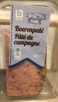 Mängden socker i Pâté de campagne