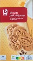 Mängden socker i Biscuits petit-déjeuner