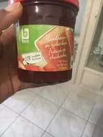 Mängden socker i Fraises et rhubarbe confiture