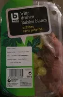 Mängden socker i Raisins blanc sans pépins