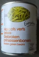 Mängden socker i Haricots verts brisés