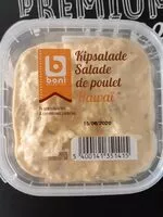 Mängden socker i Salade de poulet Hawaï Boni Colruyt