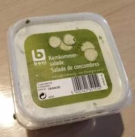 Mängden socker i Salade de concombres avec dressing au yaourt