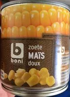 Mängden socker i Mais doux