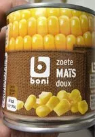 Mängden socker i Mais doux