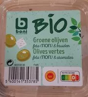 Mängden socker i Olives vertes feta et aromates