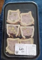 Mängden socker i Mini pâté en croute