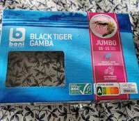 Mängden socker i Black Tiger Gamba