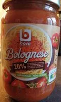 Mängden socker i Sauce bolognaise