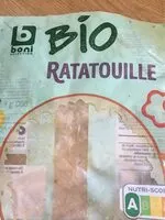 Mängden socker i Ratatouille bio Boni