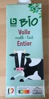 Mängden socker i Lait entier Bio